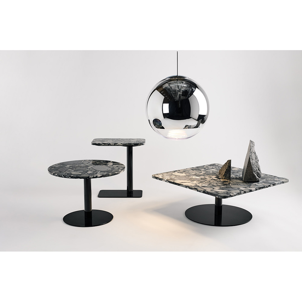 Stone Rectangle Table - Pebble Marble