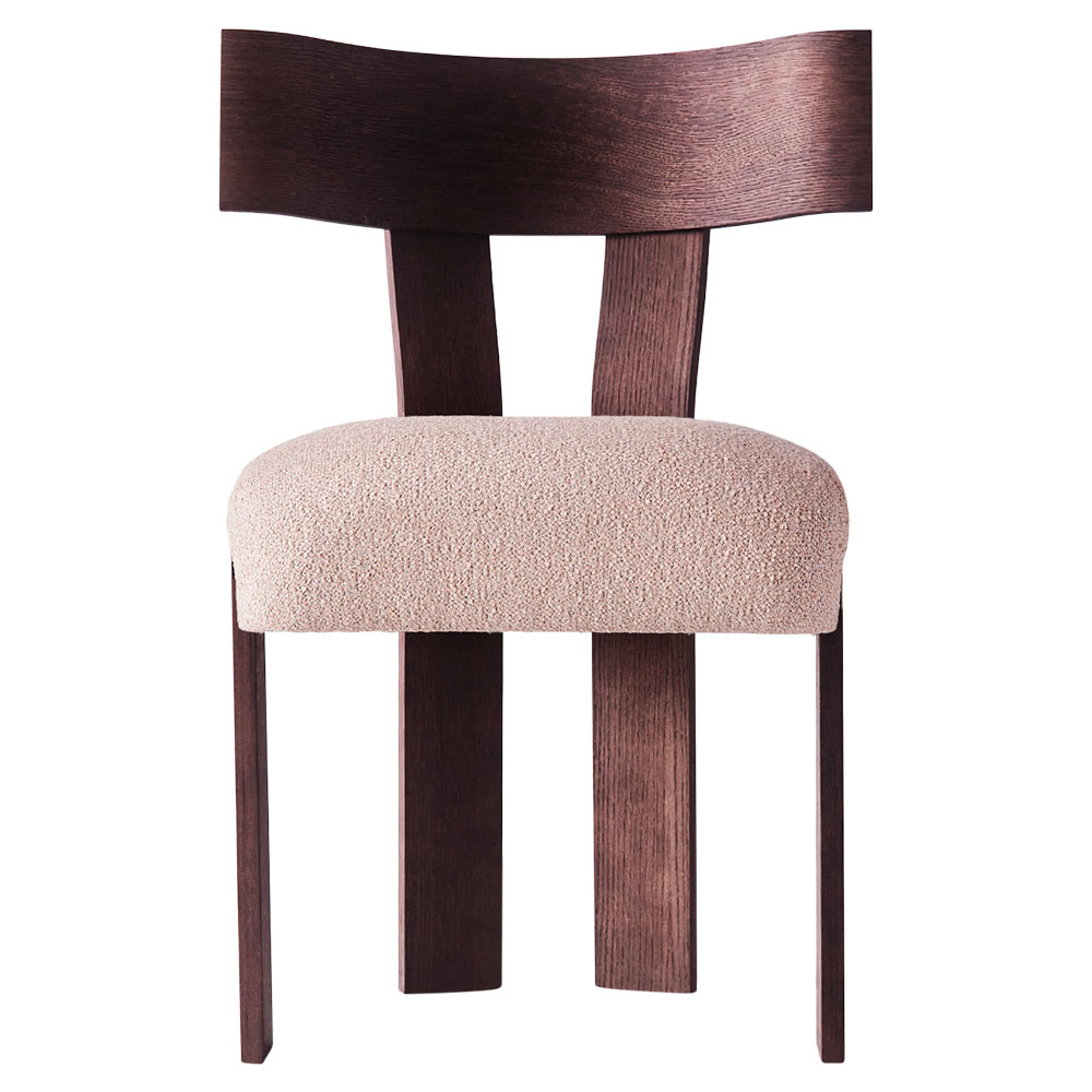 Alba Chair - Boucle, Dark Stained Oak