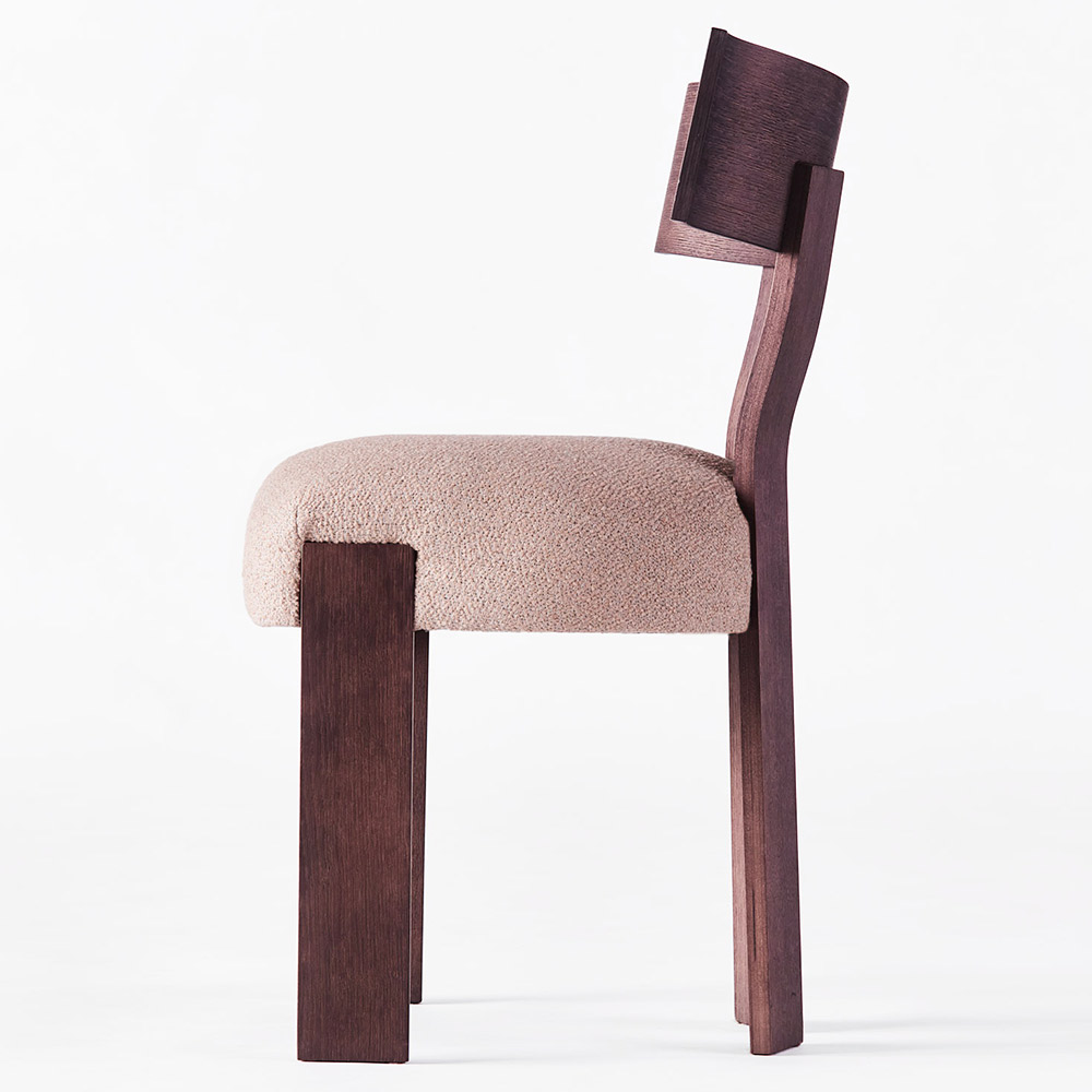 Alba Chair - Boucle, Dark Stained Oak