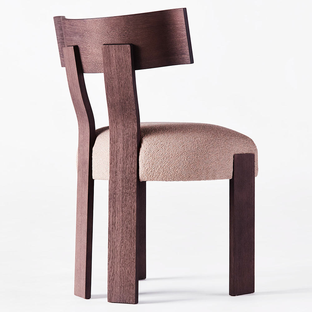 Alba Chair - Boucle, Dark Stained Oak