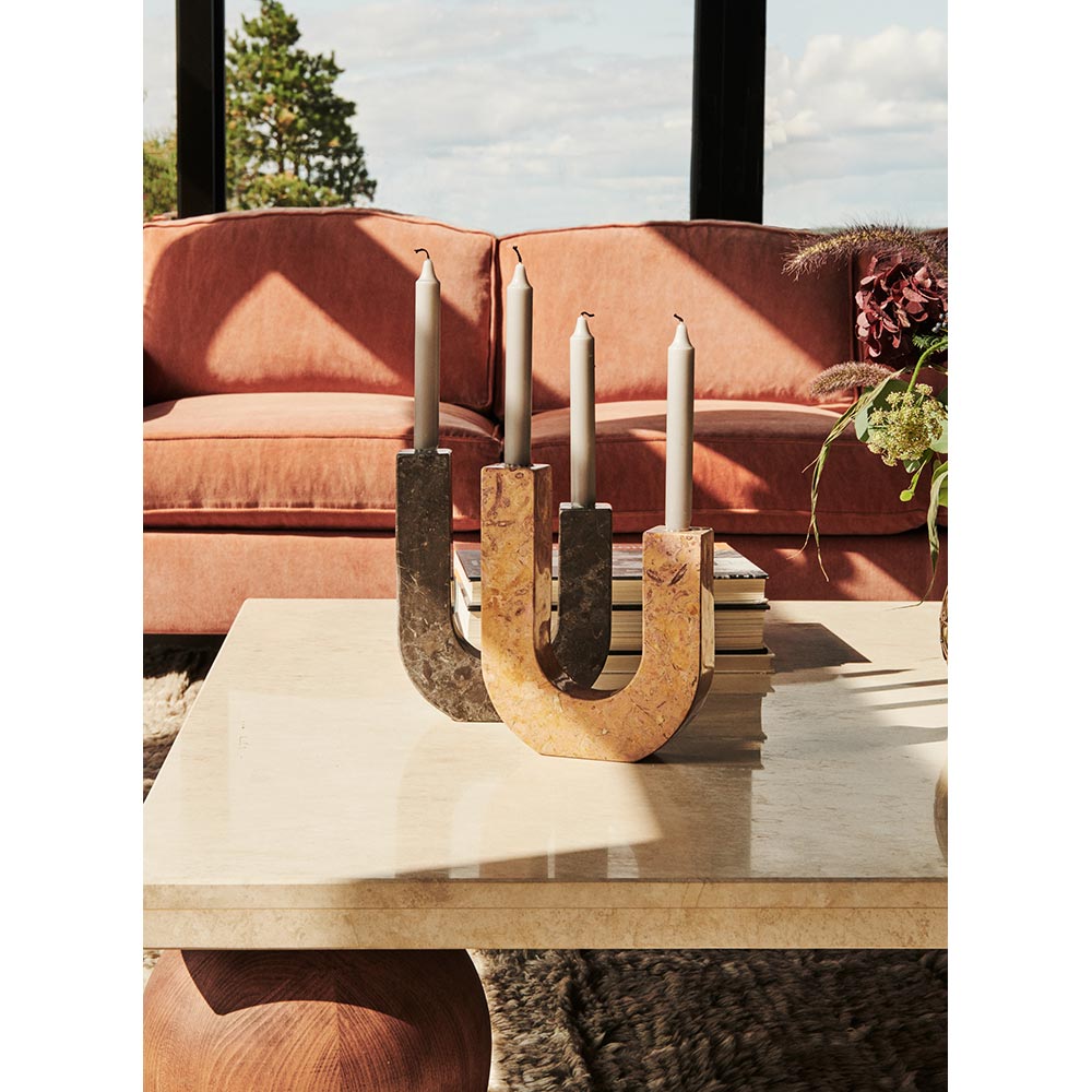 Arco Candle Holder - Red