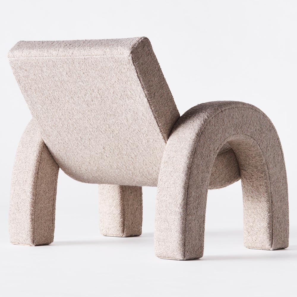 Arco Large Lounge Chair - Natural Boucle | Rouse Home