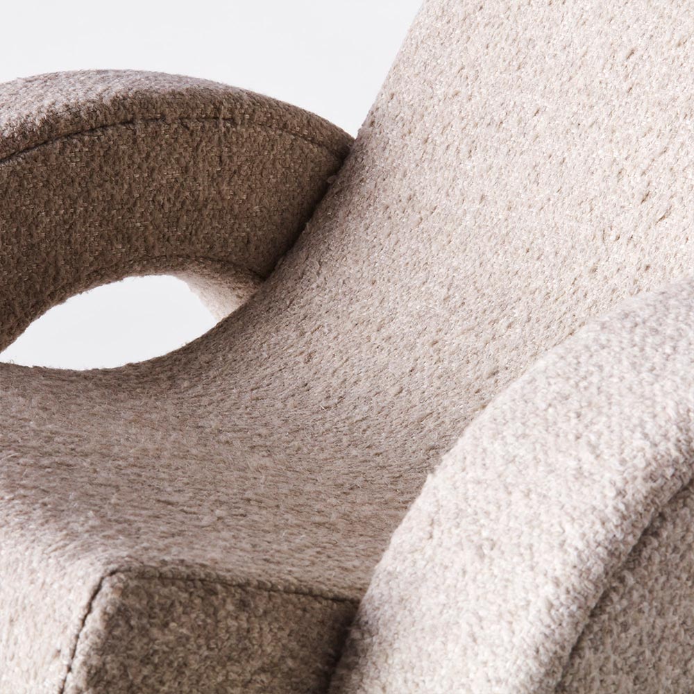 Arco Large Lounge Chair - Natural Boucle | Rouse Home