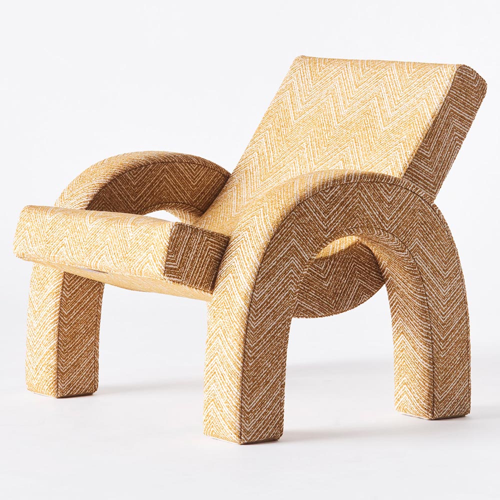 Arco Large Lounge Chair - Ochre Teide | Rouse Home