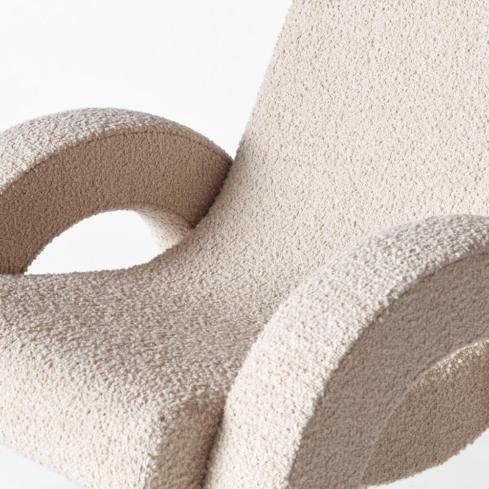 Arco Small Lounge Chair - Beige Boucle | Rouse Home