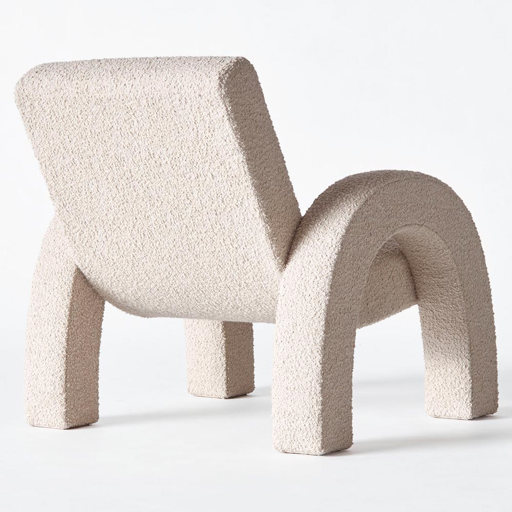 Arco Small Lounge Chair - Beige Boucle | Rouse Home