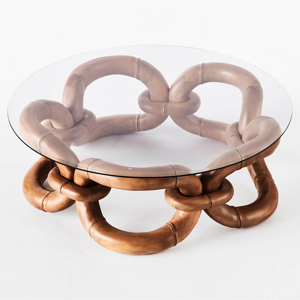 Bamboo Bracelet Sofa Table - Natural Beech | Rouse Home