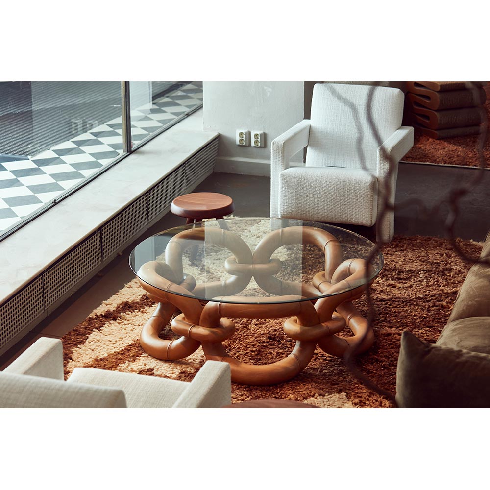 Bamboo Bracelet Sofa Table - Natural Beech | Rouse Home
