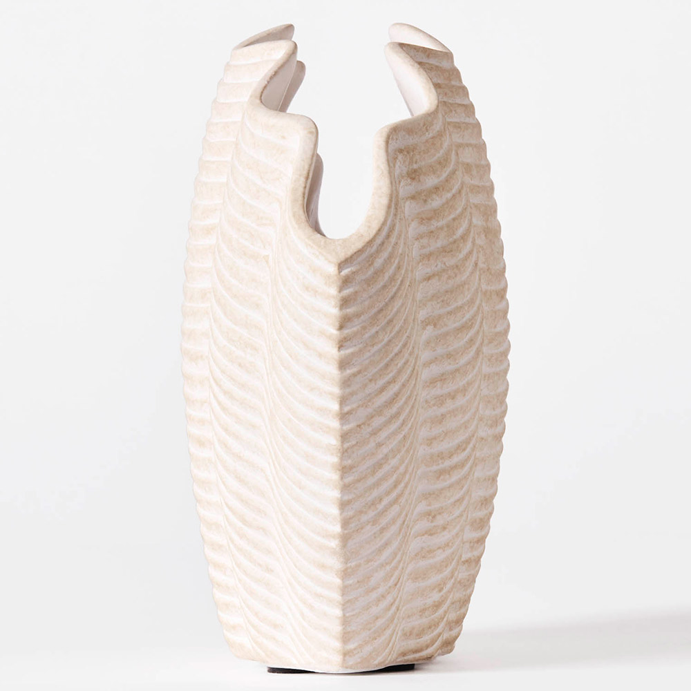 Concha Shell Large Vase - White