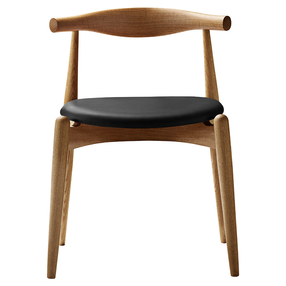 FALL DINING SALE UP TO 30% OFF CH20 Elbow Dining Chair - Leather Thor 301, Oak Oil