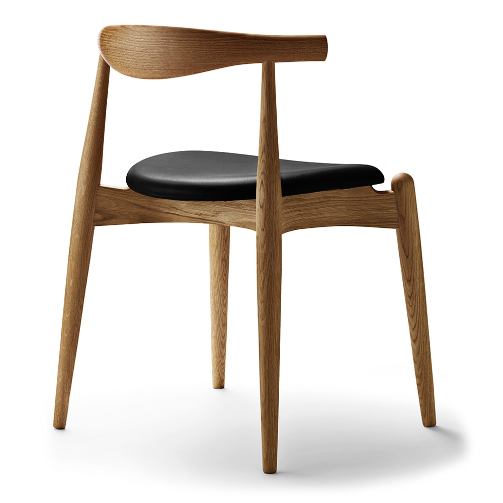 FALL DINING SALE UP TO 30% OFF CH20 Elbow Dining Chair - Leather Thor 301, Oak Oil