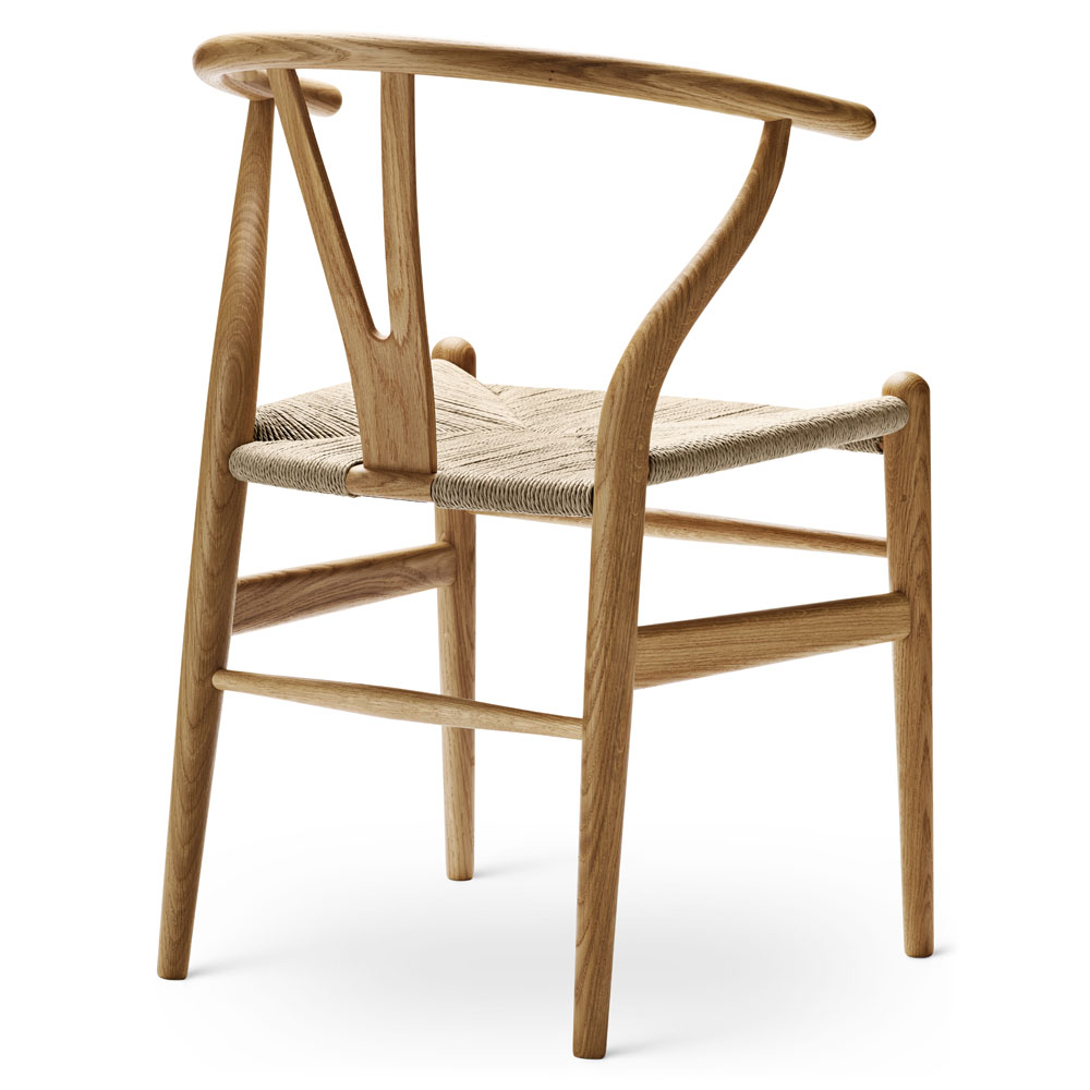 FALL DINING SALE UP TO 30% OFF CH24 Wishbone Dining Chair - Natural Paper Cord, Oak Oil