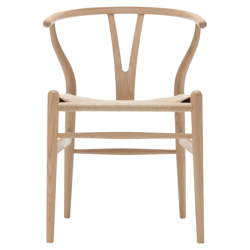 FALL DINING SALE UP TO 30% OFF CH24 Wishbone Dining Chair - Natural Paper Cord, Oak White Oil