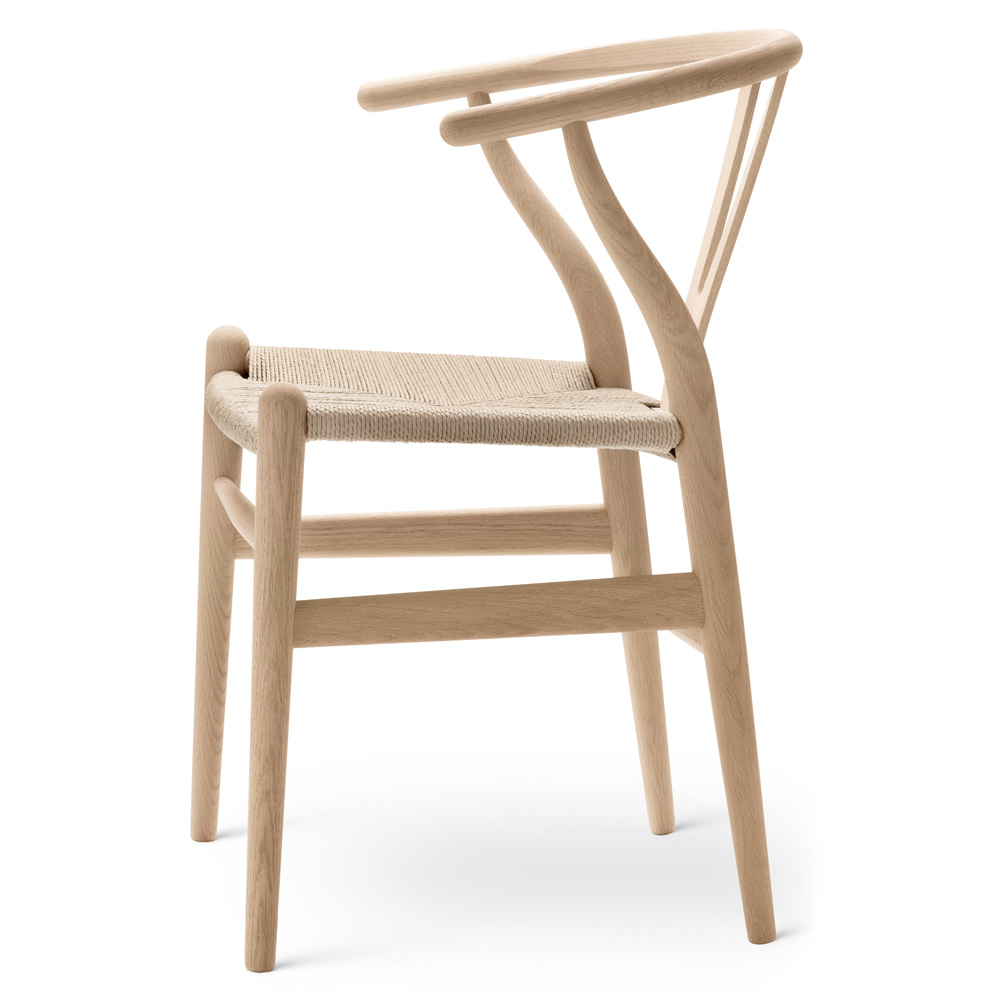 FALL DINING SALE UP TO 30% OFF CH24 Wishbone Dining Chair - Natural Paper Cord, Oak White Oil