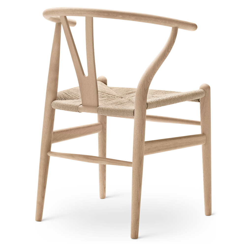 FALL DINING SALE UP TO 30% OFF CH24 Wishbone Dining Chair - Natural Paper Cord, Oak White Oil