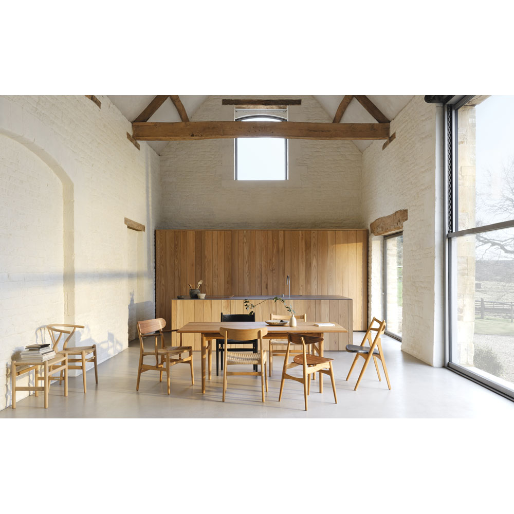 FALL DINING SALE UP TO 30% OFF CH327 Dining Table - Oak Oil, 74.8"
