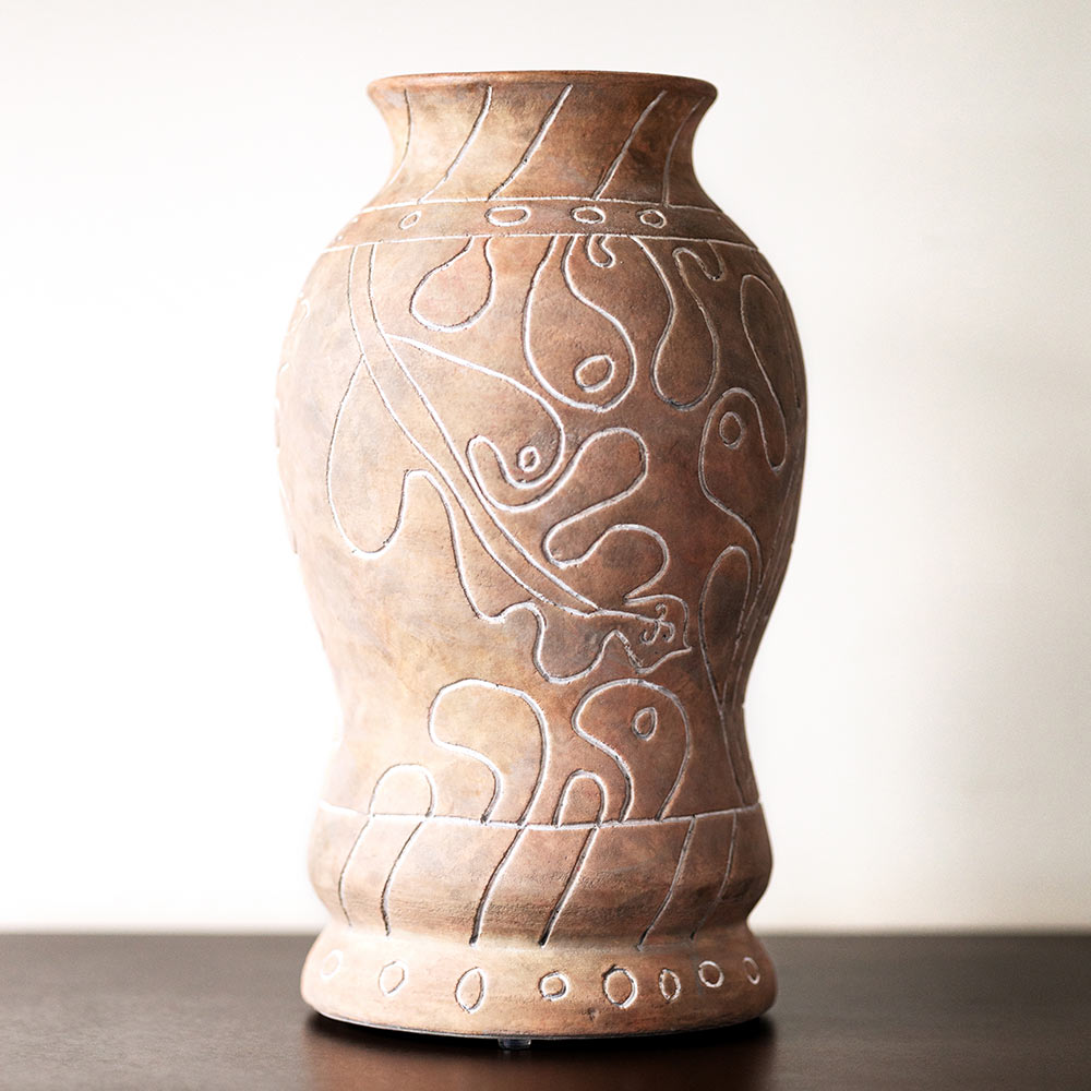 Frida Tall Vase - Brown