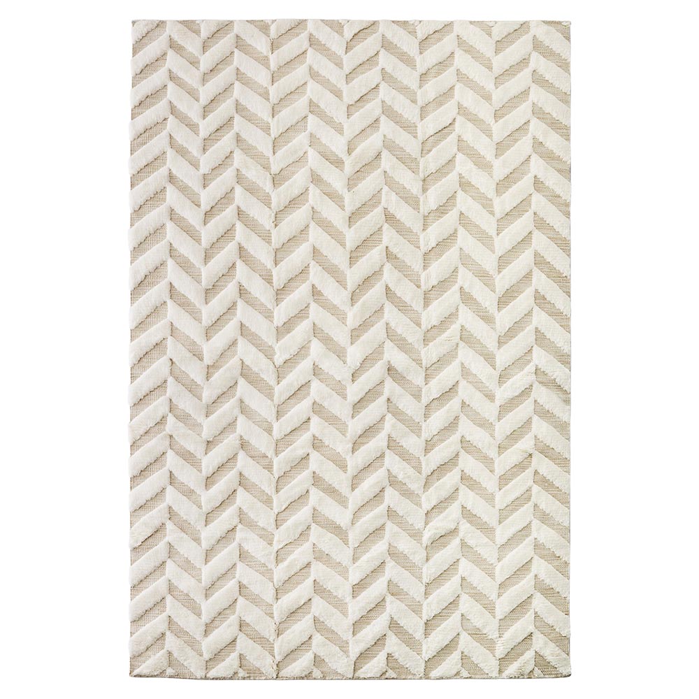 Herringbone Rug - White