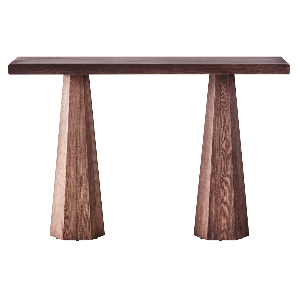 Hexagon Console Table - Stained Ash