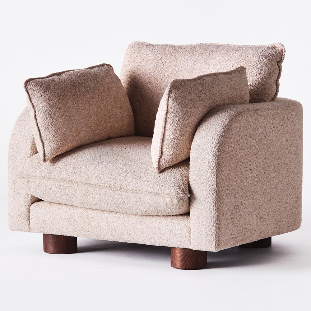 Miles Armchair - Beige Boucle