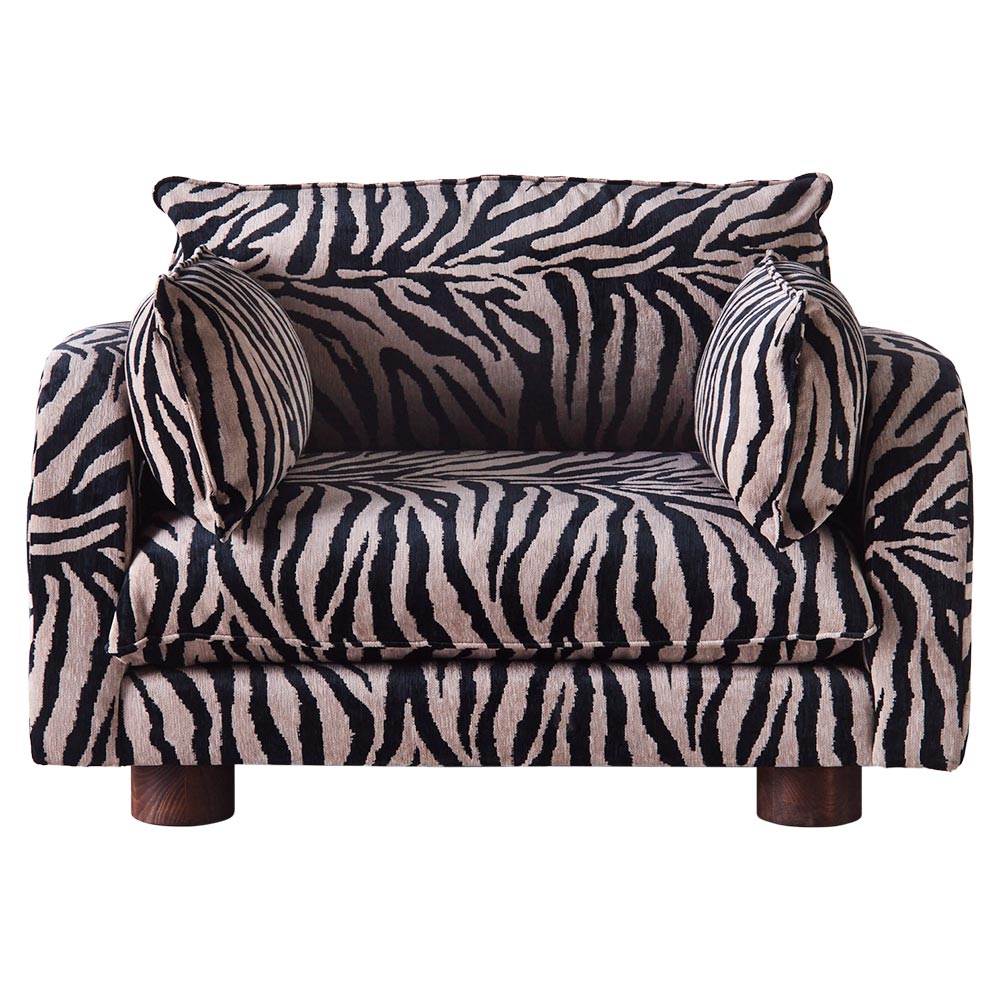 Miles Love Seat - Zebra