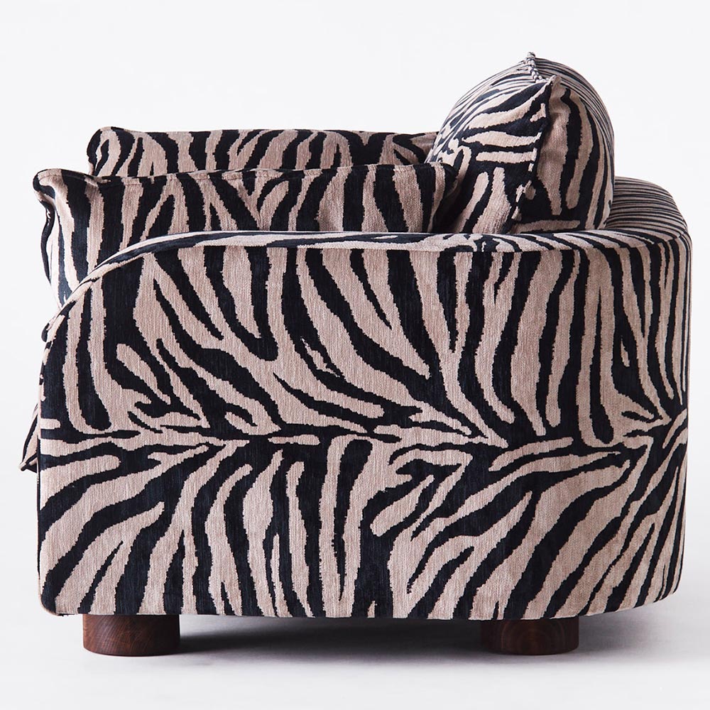 Miles Love Seat - Zebra