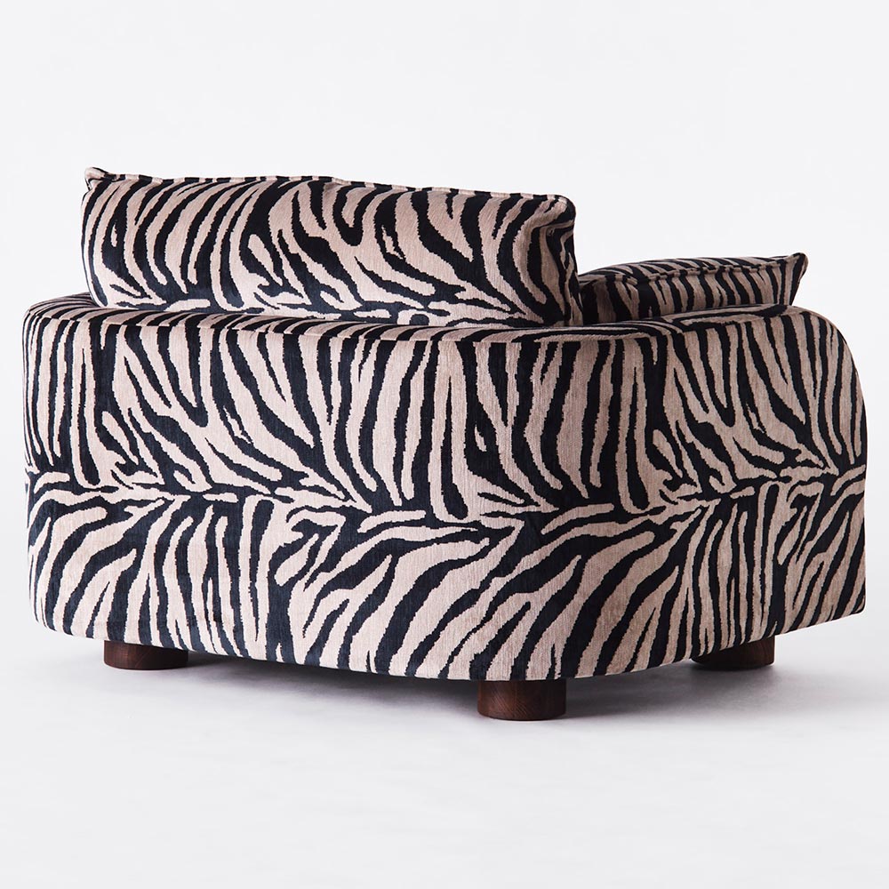 Miles Love Seat - Zebra