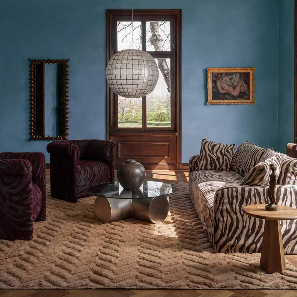 Miles Sofa - Zebra