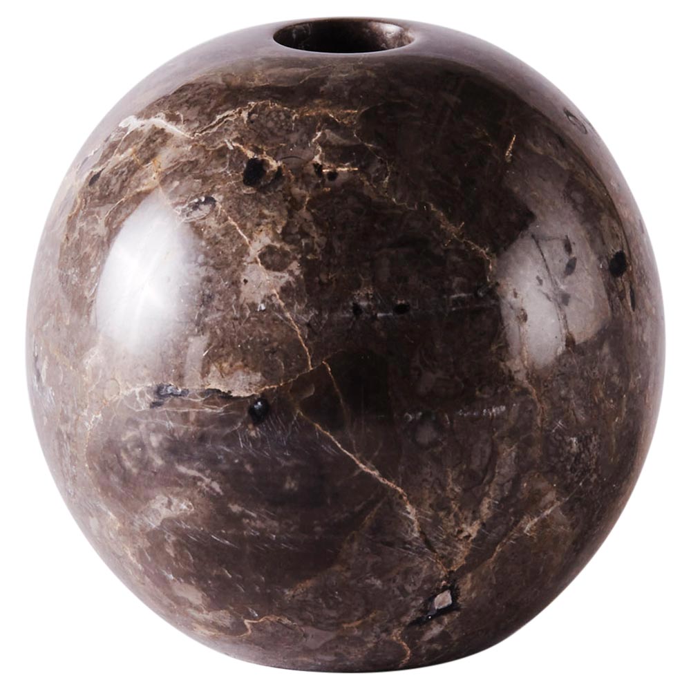 Sphere Medium Candle Holder - Gray