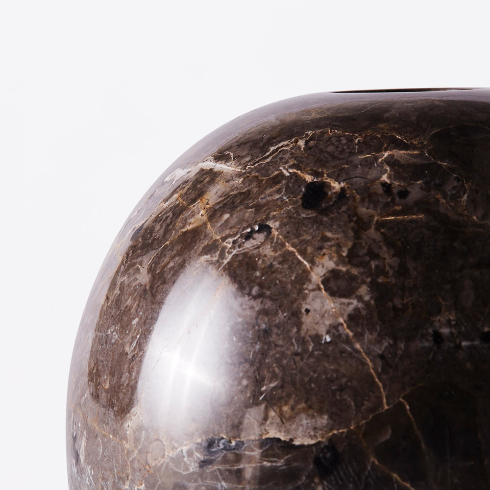 Sphere Medium Candle Holder - Gray