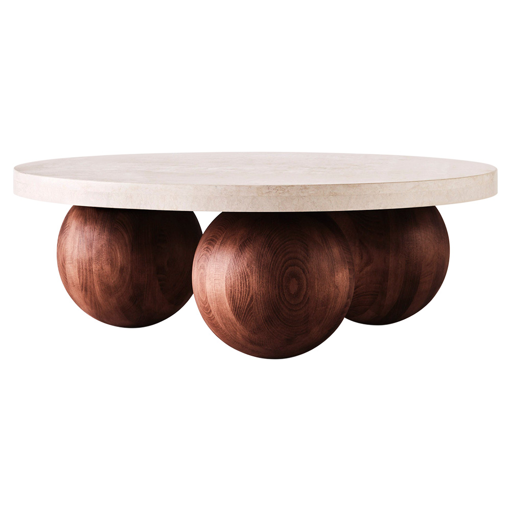 Sphere Round Sofa Table - Granite