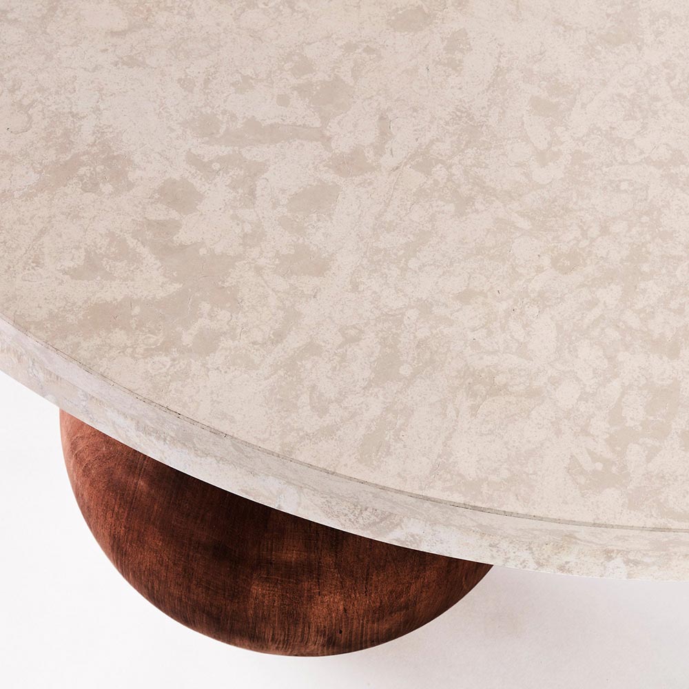 Sphere Round Sofa Table - Granite