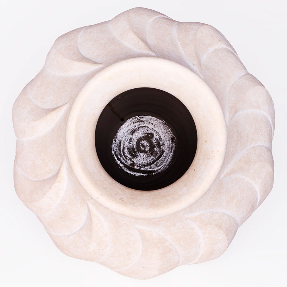 Swirl Large Vase - White
