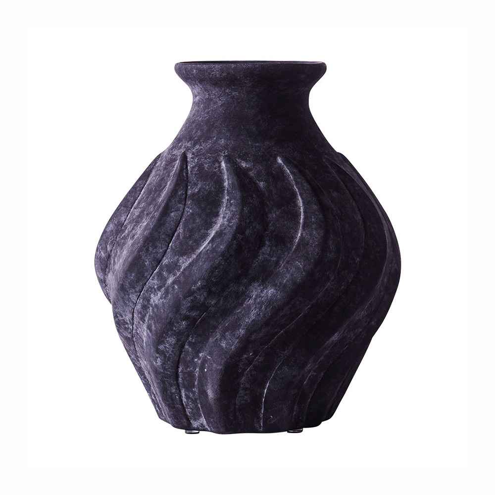 Swirl Small Vase - Black