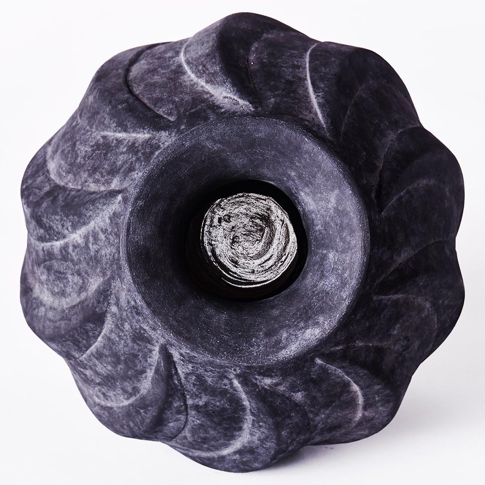 Swirl Small Vase - Black