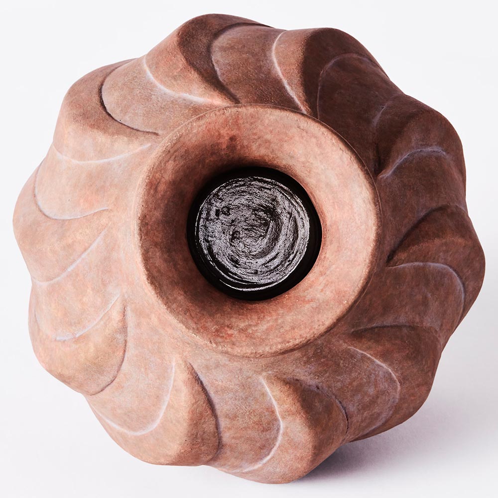 Swirl Small Vase - Brown