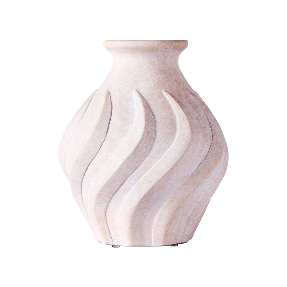Swirl Small Vase - White