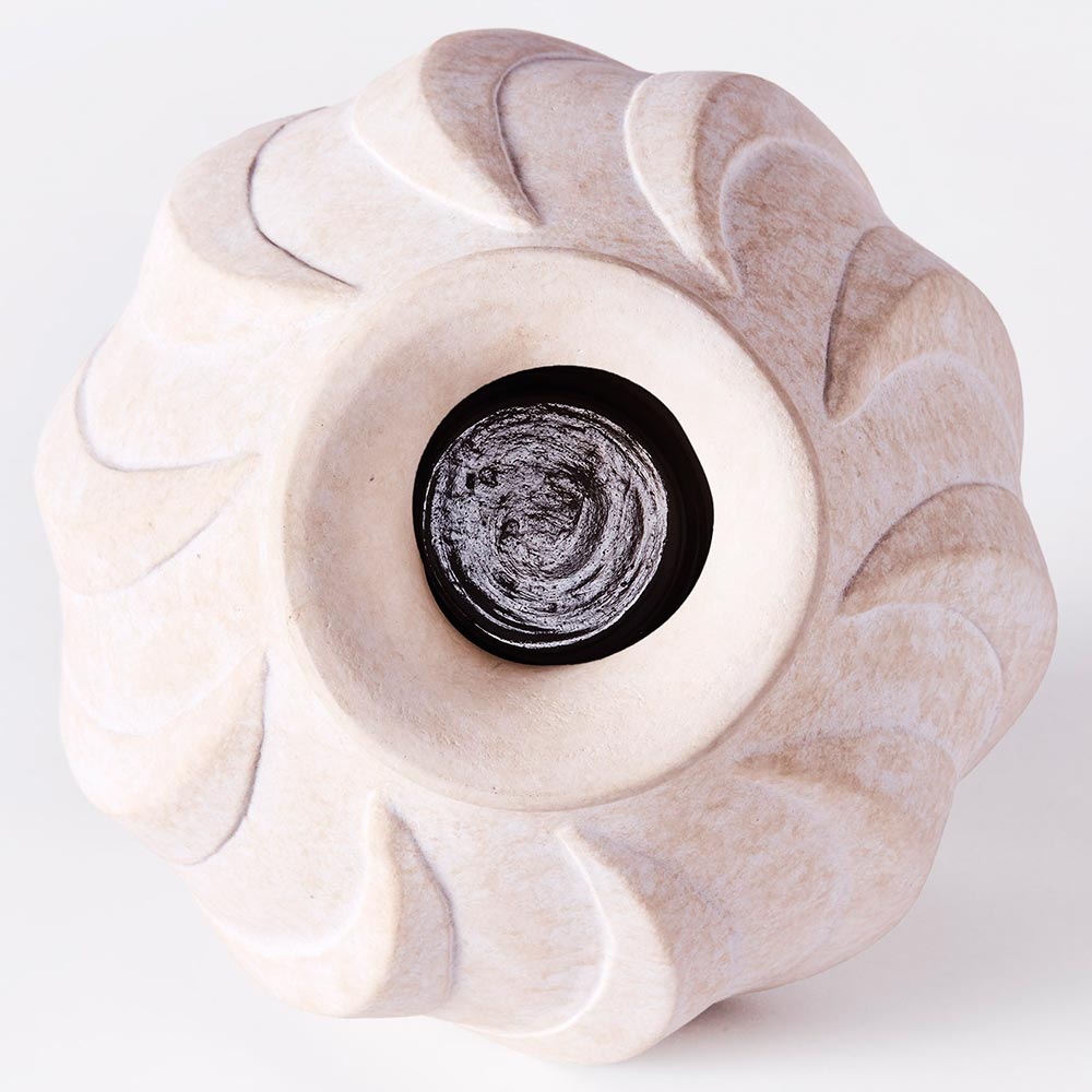 Swirl Small Vase - White