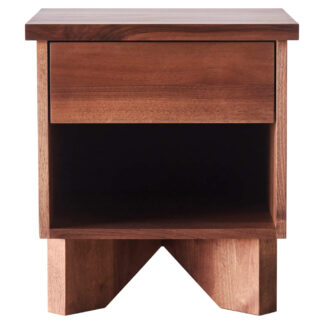 V Bedside Table - Walnut