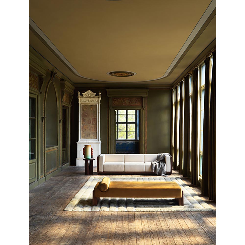 V Daybed - Mustard Yellow Velvet