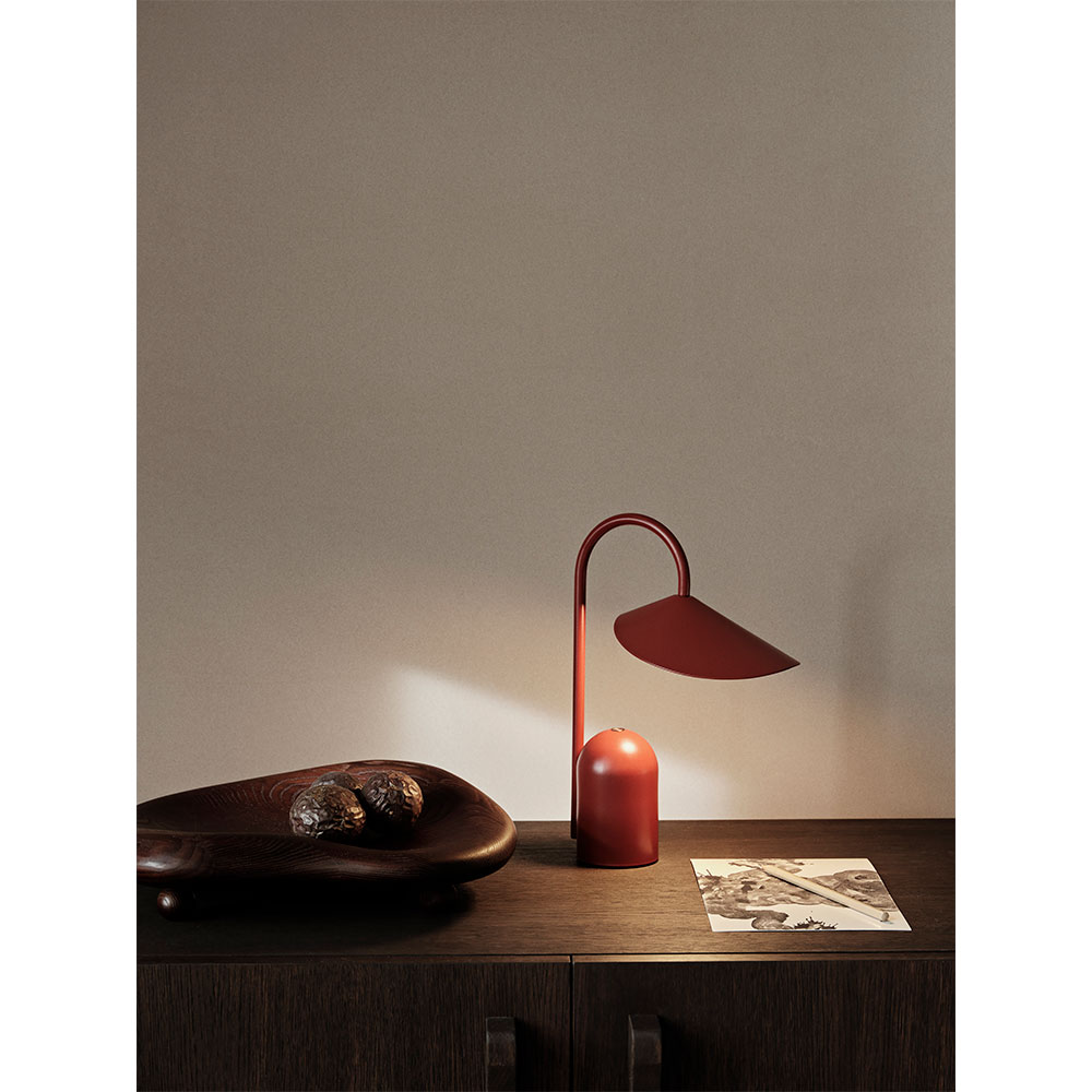 Arum Portable Lamp Oxide Red 2 | Rouse Home