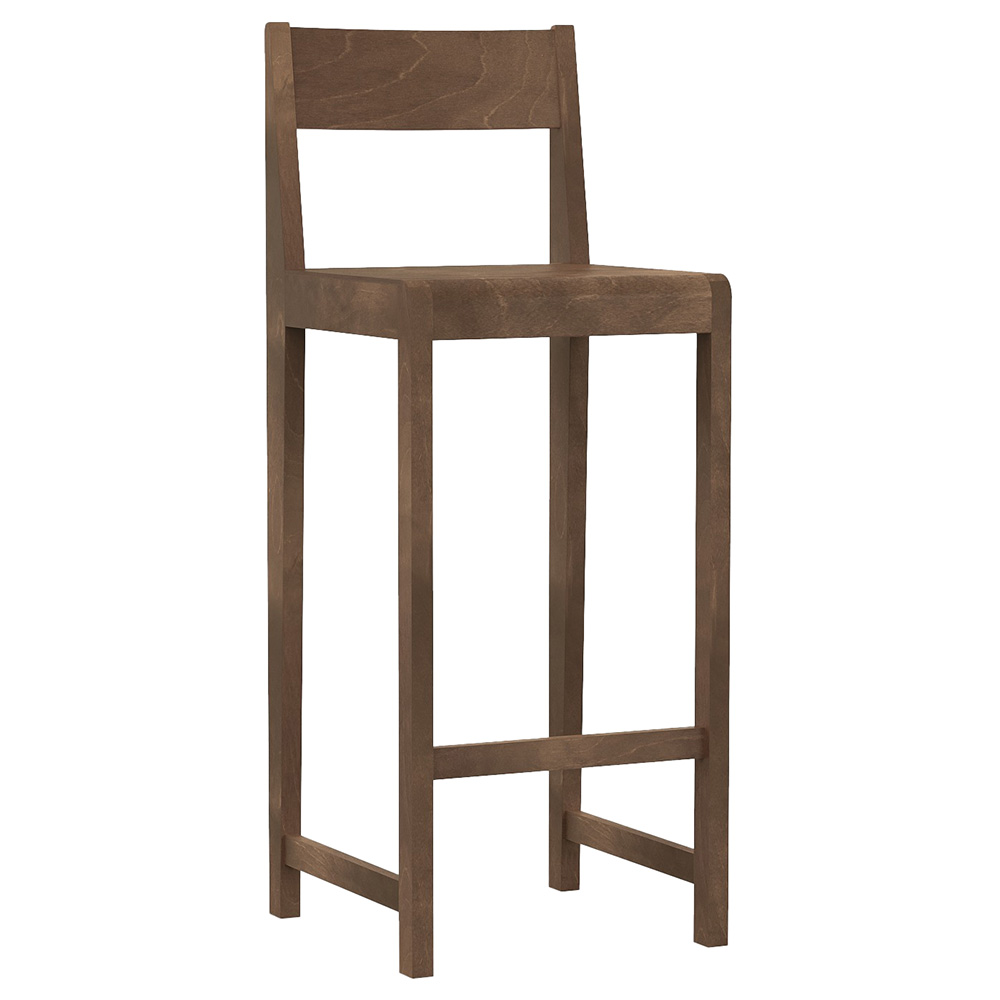 Bar Chair 01 - Dark Brown Birch