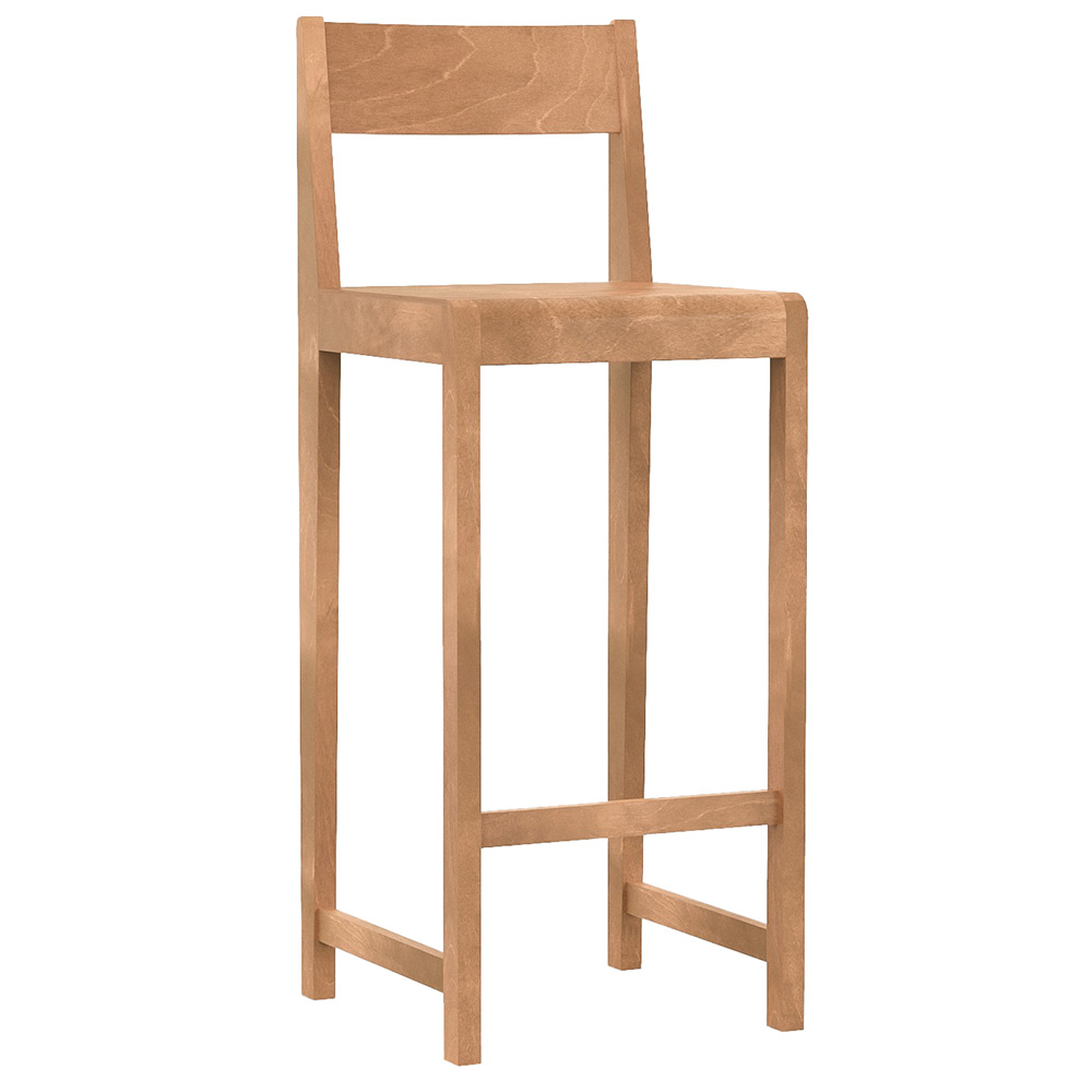 Bar Chair 01 - Warm Brown Birch