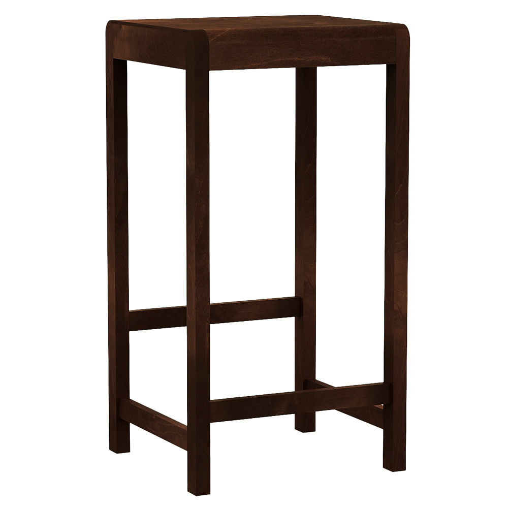 Bar Stool 01 - Dark Brown Birch