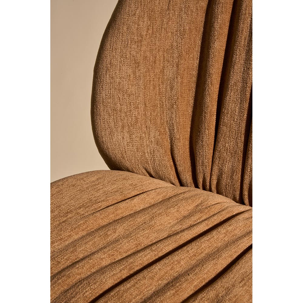 Beetle Soft Front Upholstered Bar Counter Chair - Veneer Shell, Conic Base