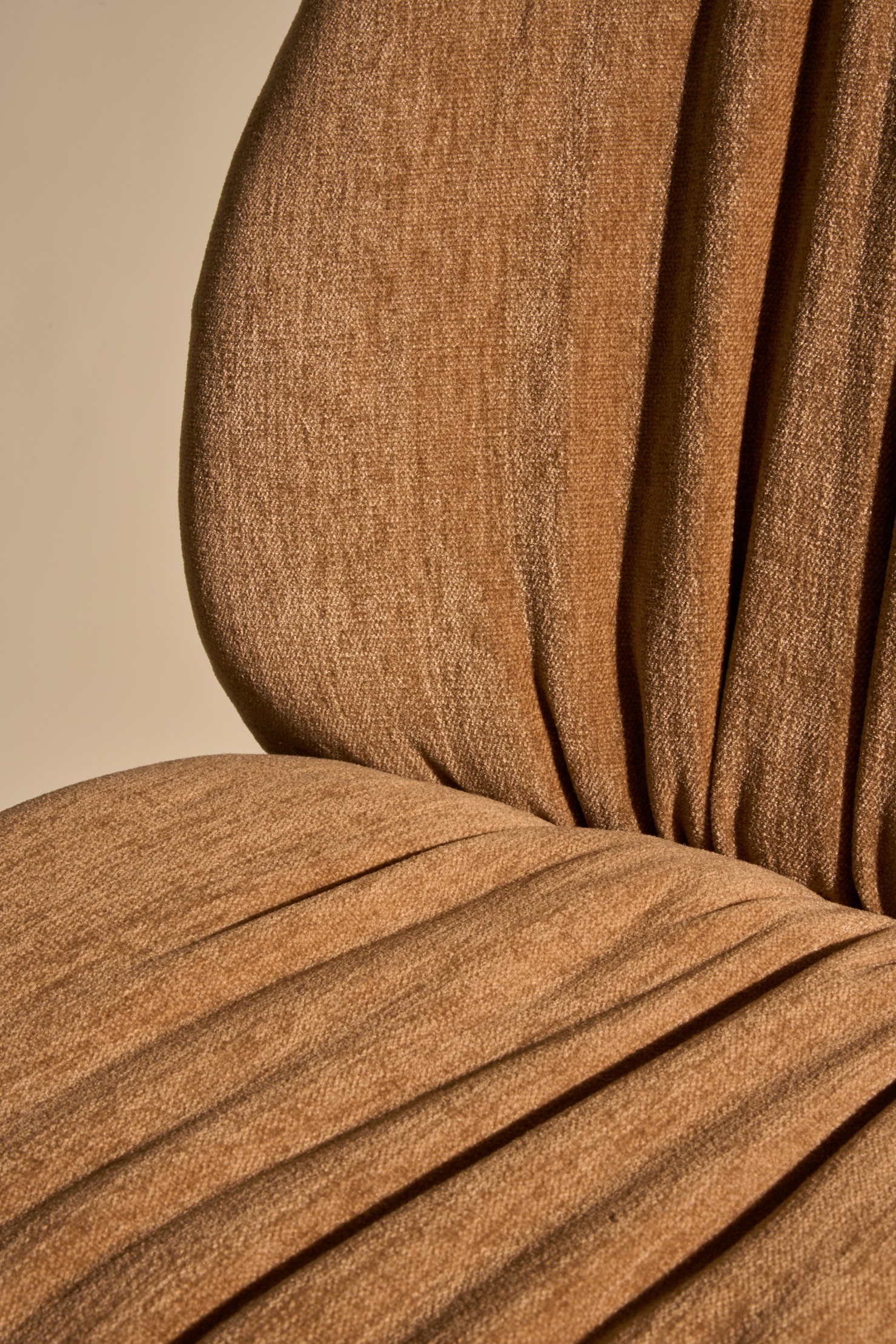 Beetle Soft Fully Upholstered Bar Counter Chair - Conic Base