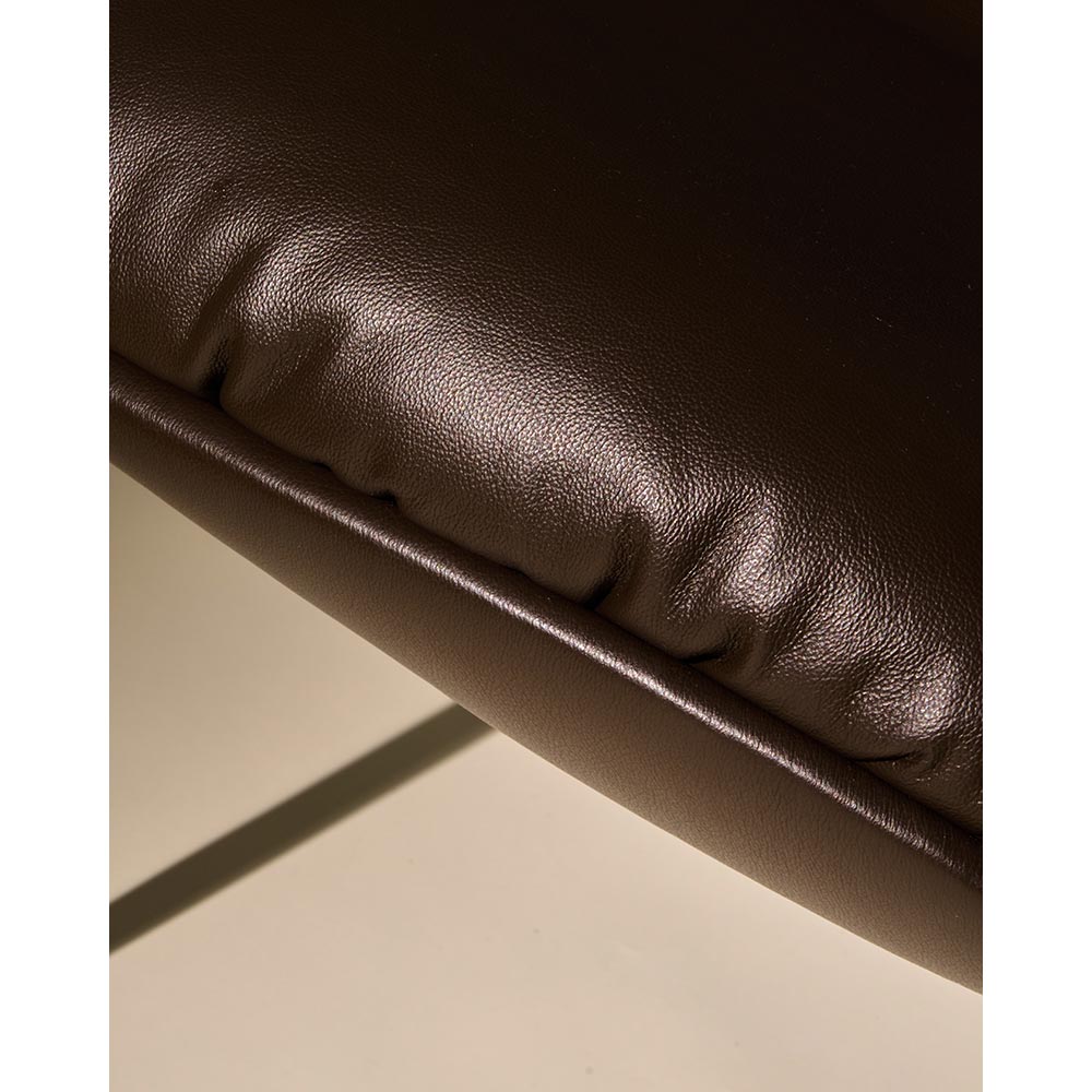Beetle Soft Fully Upholstered Lounge Chair - Conic Base