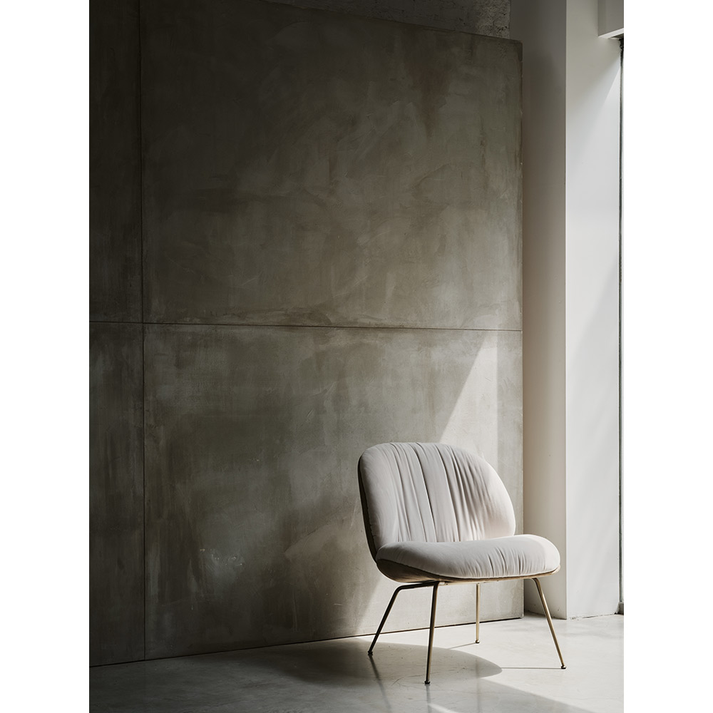 Beetle Soft Fully Upholstered Lounge Chair - Conic Base