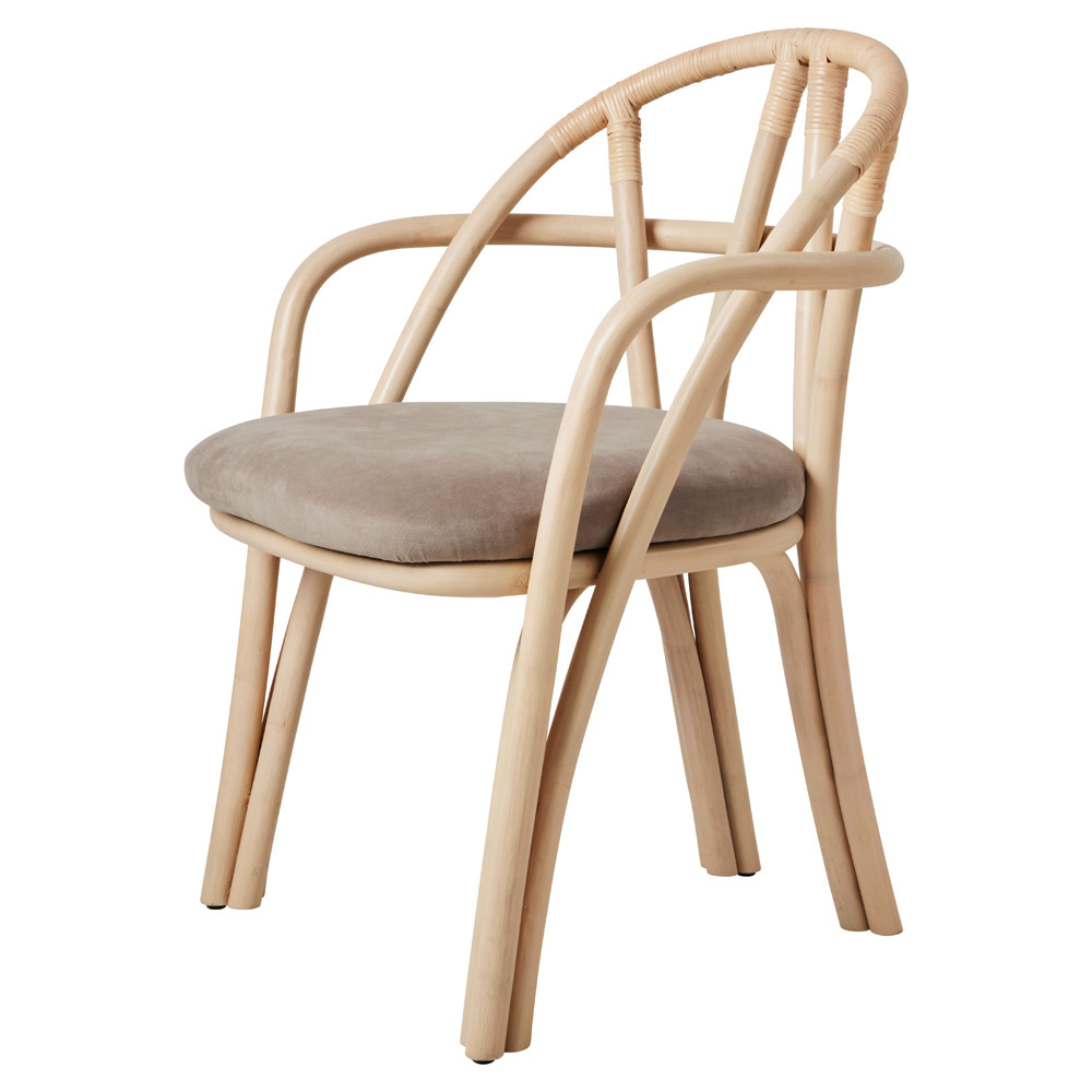 Bistra Dining Armchair Natural Lacquered Rattan 1 | Rouse Home