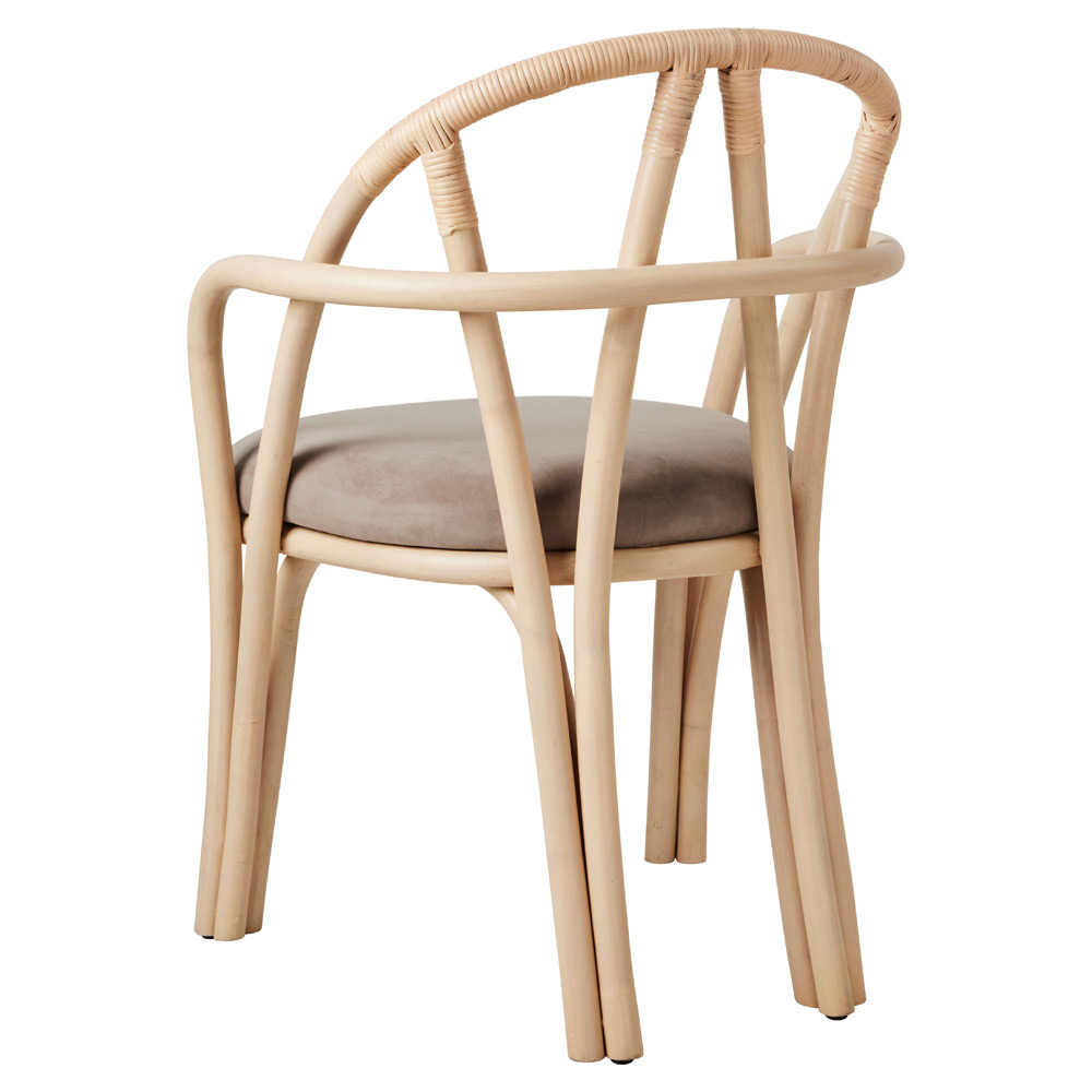 Bistra Dining Armchair - Natural Lacquered Rattan | Rouse Home